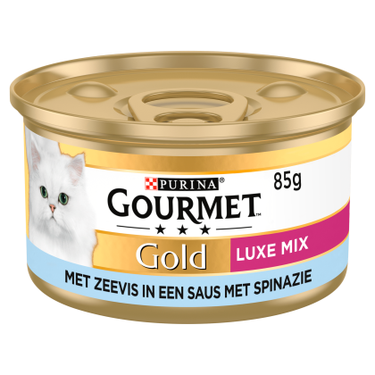 Gold Luxe mix kattenvoer nat zeevis