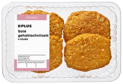 Satéschnitzels 4 stuks