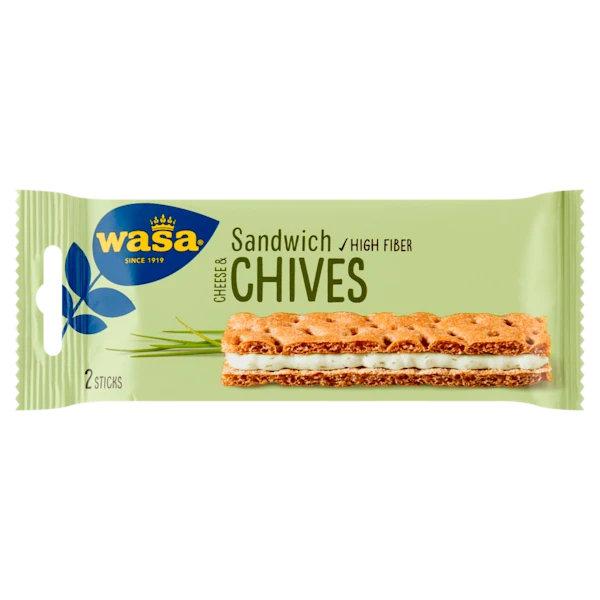 Wasa Sandwich Cheese & Chives 3x2 stuks
