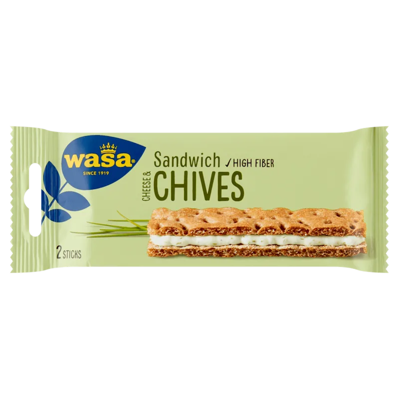 Wasa Sandwich Cheese & Chives 3x2 stuks
