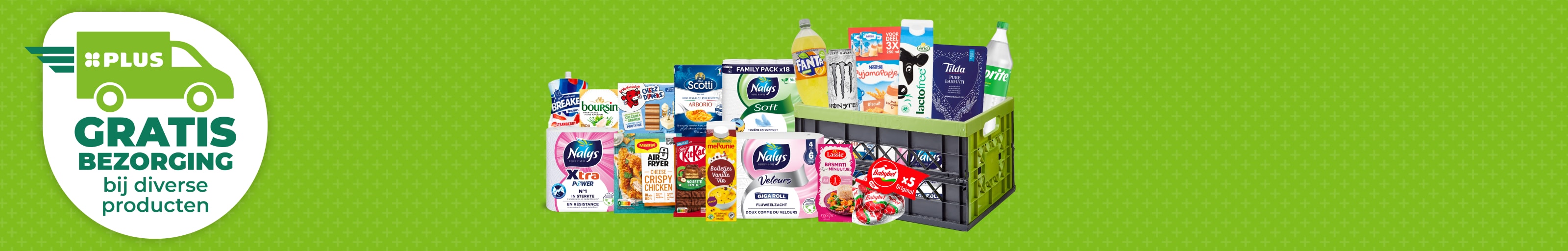 Gratis bezorging bij aankoop van geselecteerde actieproducten