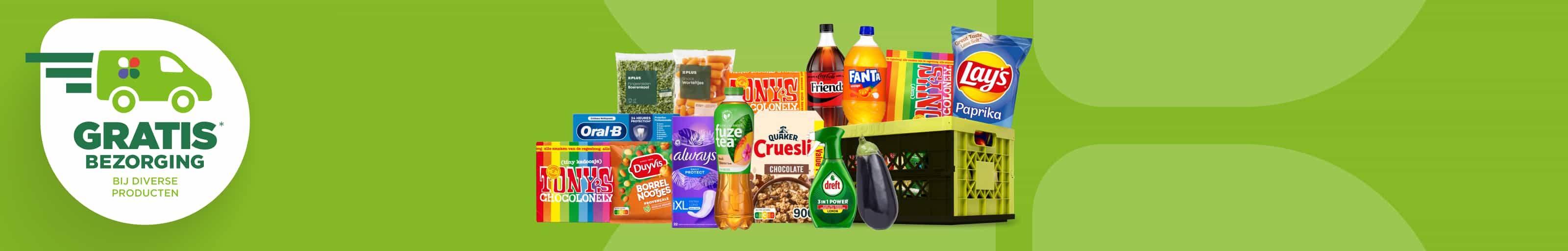 Gratis bezorging op verschillende producten