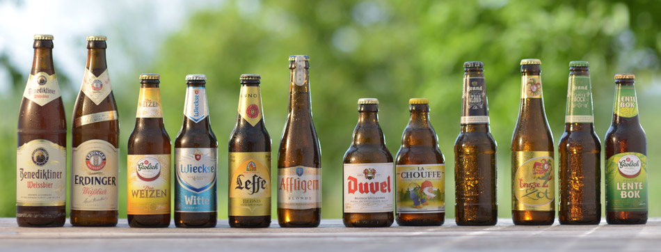 Selectie van twaalf zomerse witbieren.