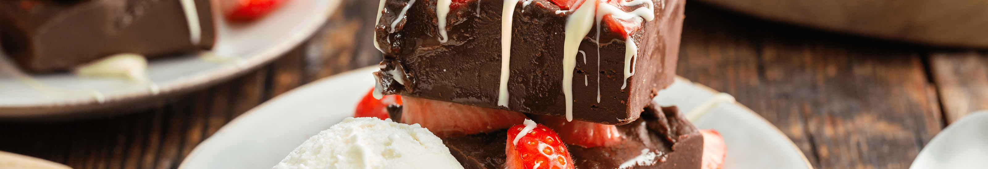 Aardbei-chocolade fudge