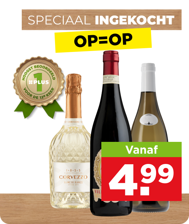 Wijnen uit de Wijnsale van PLUS.