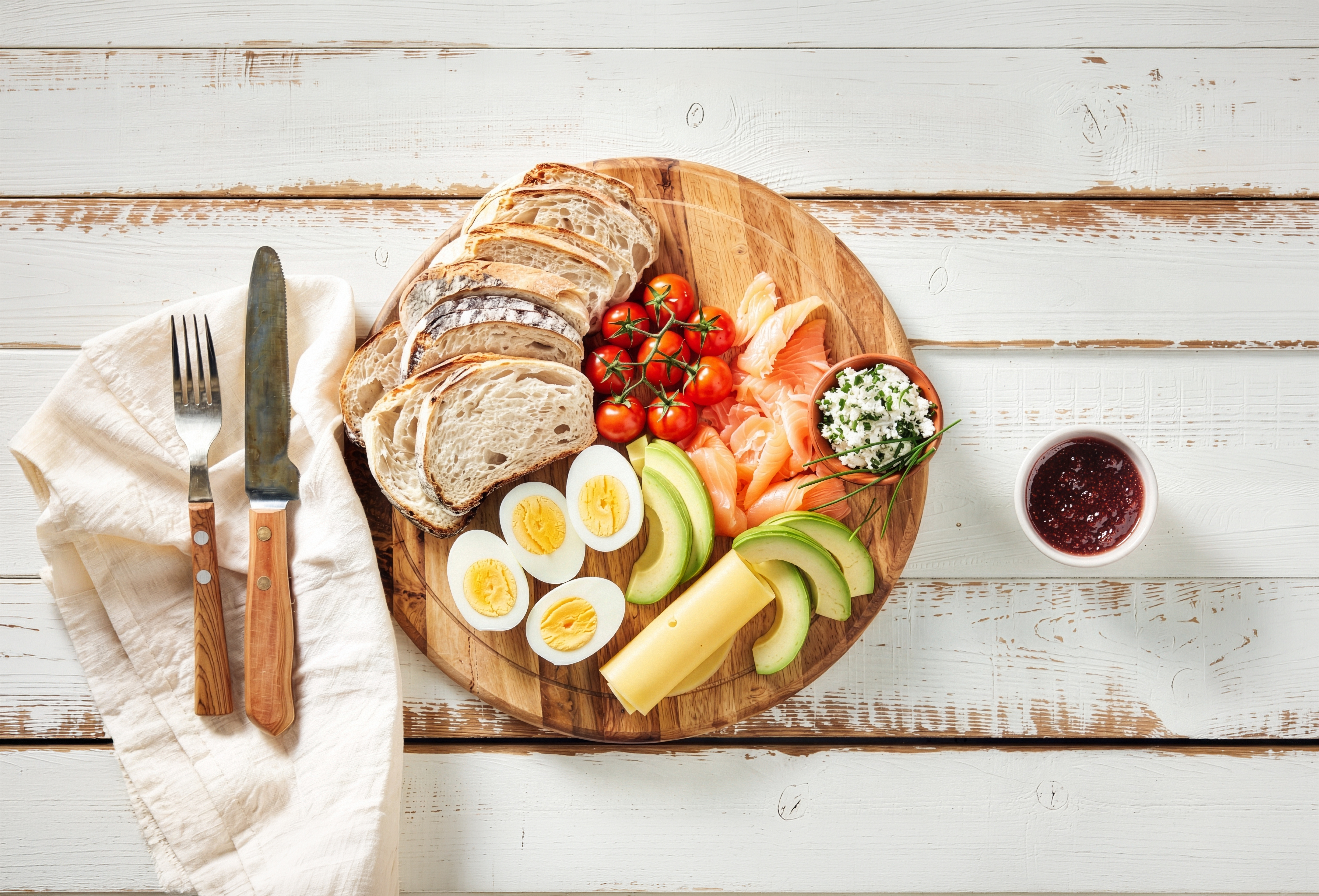 Luxe brunchplank met Korenlanders desembrood