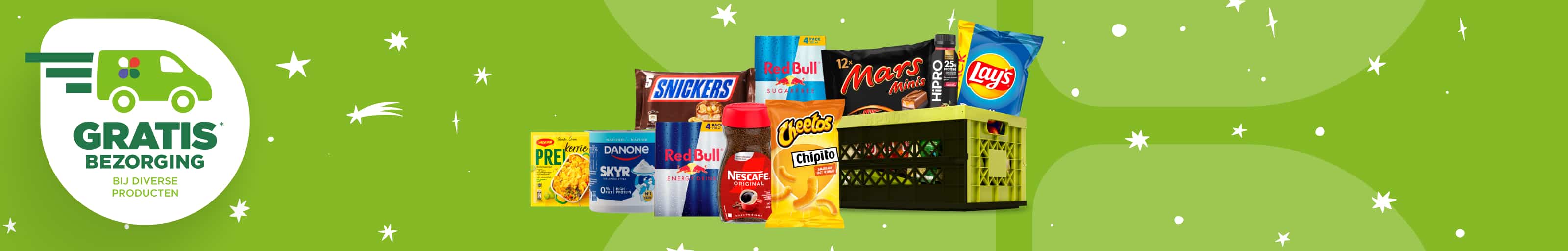 Gratis bezorging op verschillende producten