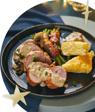 Varkenshaas met cranberrystoofpeersaus en kruidenrijst