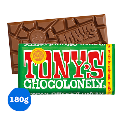 Chocoladereep Melk hazelnoot Fairtrade