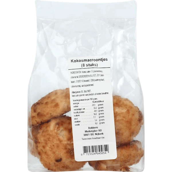 Lokaal Kokos macroontjes