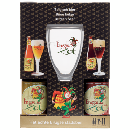 Geschenkverpakking met glas