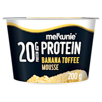 Melkunie Proteine mousse banaan toffee