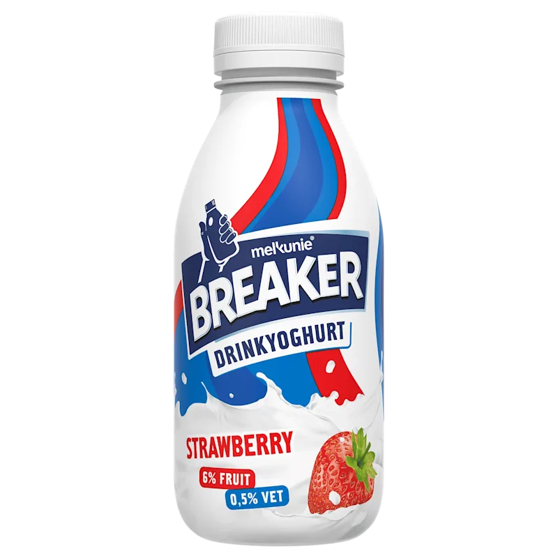 Melkunie Breaker aardbei Drinkyoghurt