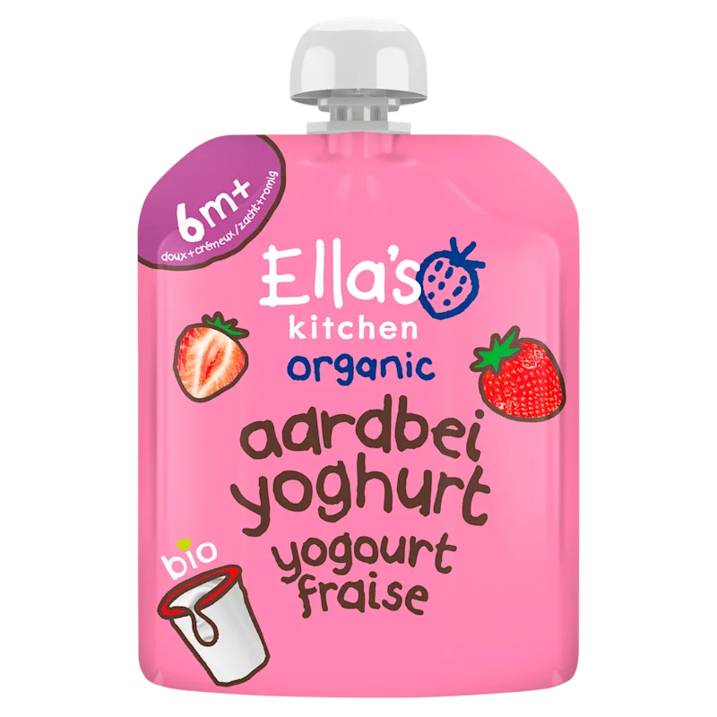Ella's Kitchen 6+ Aardbei yoghurt Griekse stijl