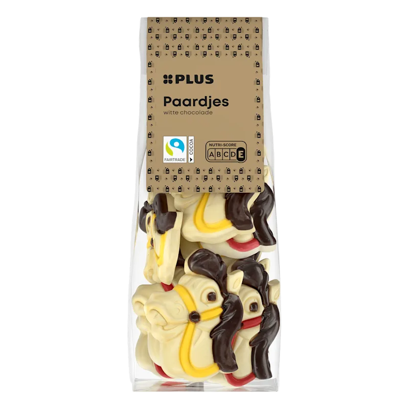 PLUS Paardjes witte chocolade