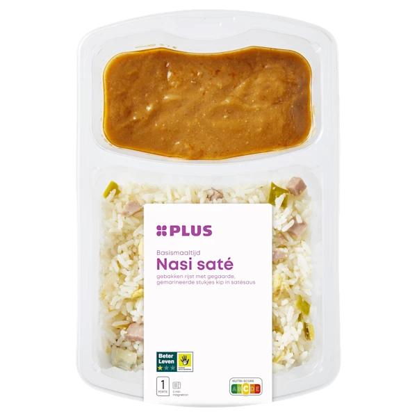 PLUS Nasi met kipsaté