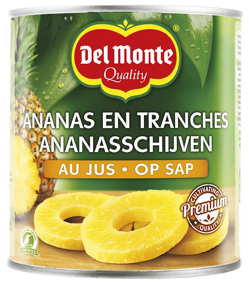 Del monte Ananas schijven op sap