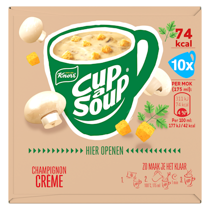 Cup a soup champignon creme