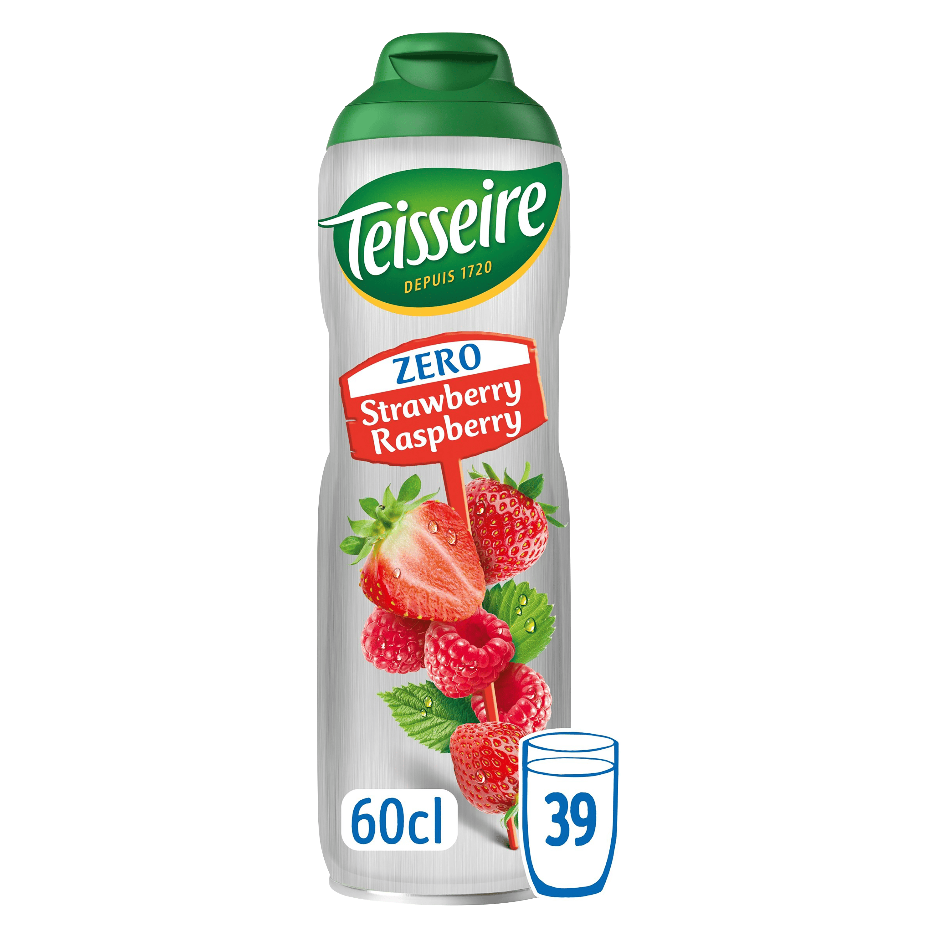 Teisseire Siroop aardbei framboos zero