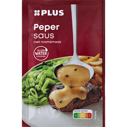 Droge mix voor peper-roomsaus