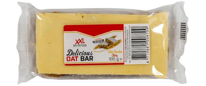 XXL Nutrition Delicious oat bar witte chocolade kers