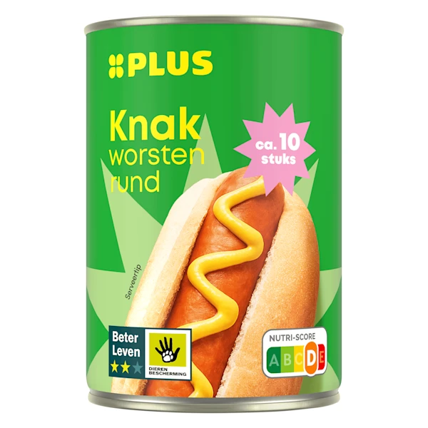 PLUS Knakworsten rund
