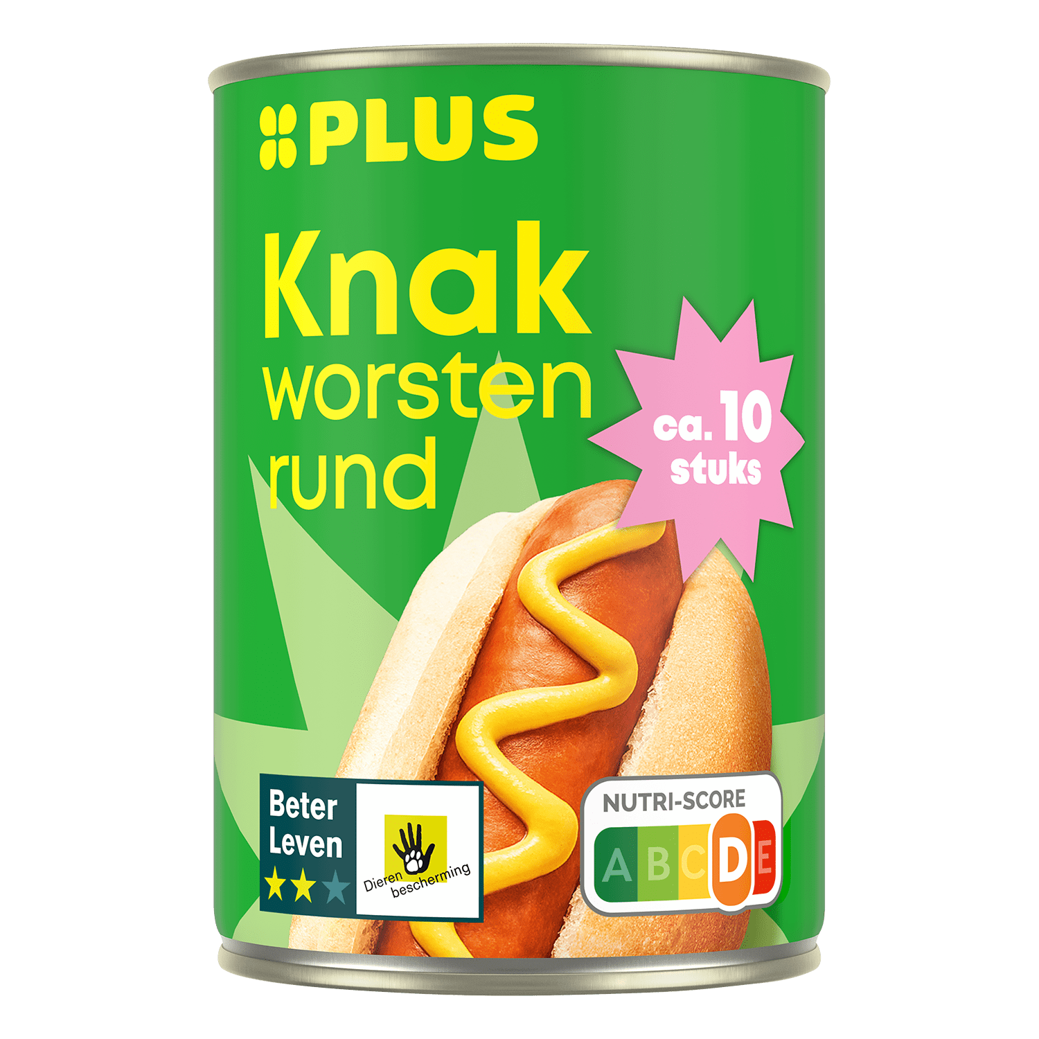 Plus Runder Knakworst Per Blik 400 G