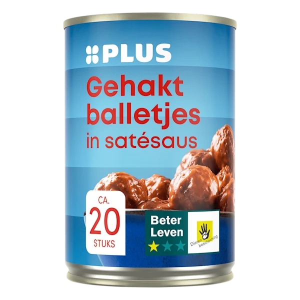 PLUS Gehaktballetjes in satésaus