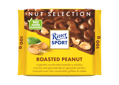 Chocoladereep geroosterde pinda's