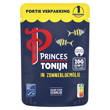 Princes Tonijn in zonnebloemolie pouch