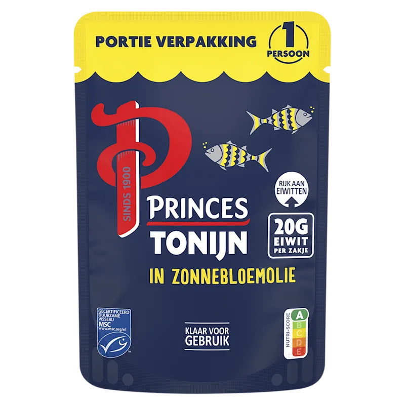 Princes Tonijn in zonnebloemolie pouch