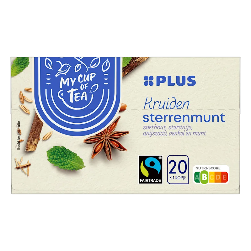 PLUS Sterrenmunt thee 1.5 gram