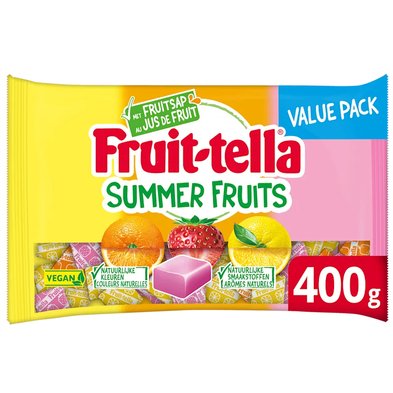 Fruittella Fruity summerfruits vegan