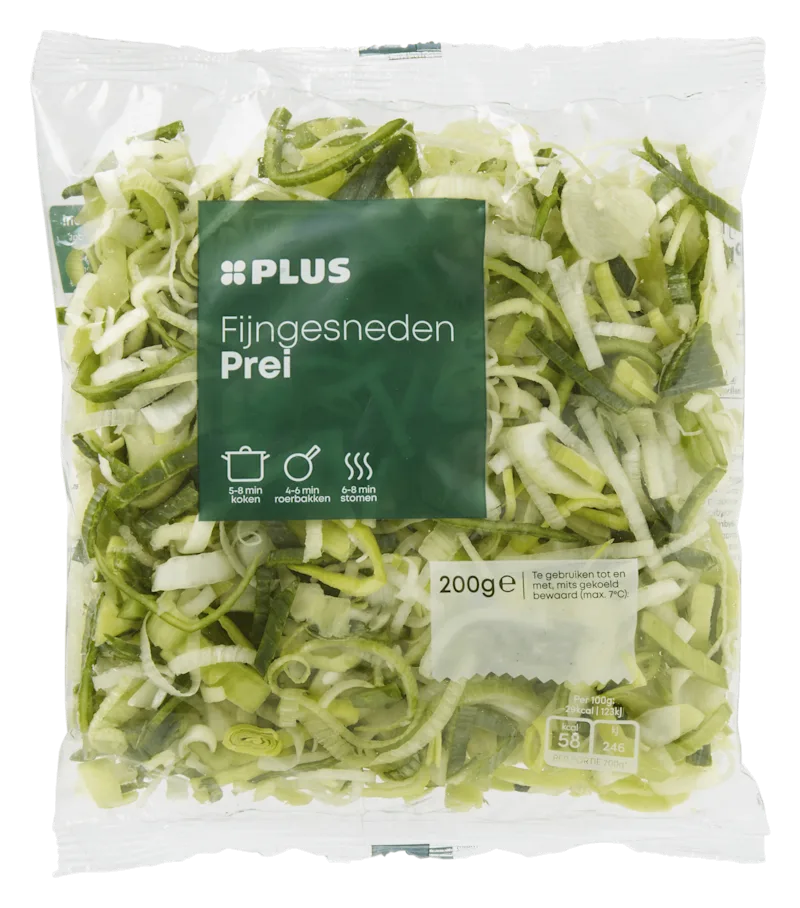 PLUS Prei fijngesneden