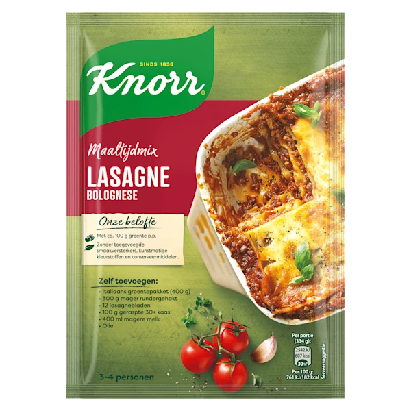 Knorr Maaltijdmix Lasagne Bolognese