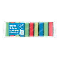 PLUS Gekleurde schuursponsen