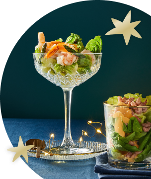 Garnalencocktail met asperges.