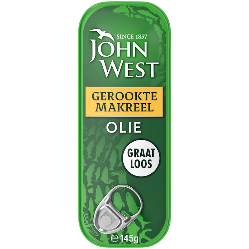 John West Gerookte Makreel in Zonnebloemolie 145g
