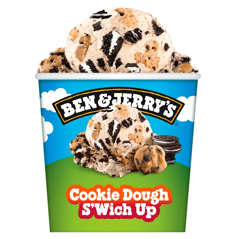 Ben&Jerry's Cookie dough s'wich up