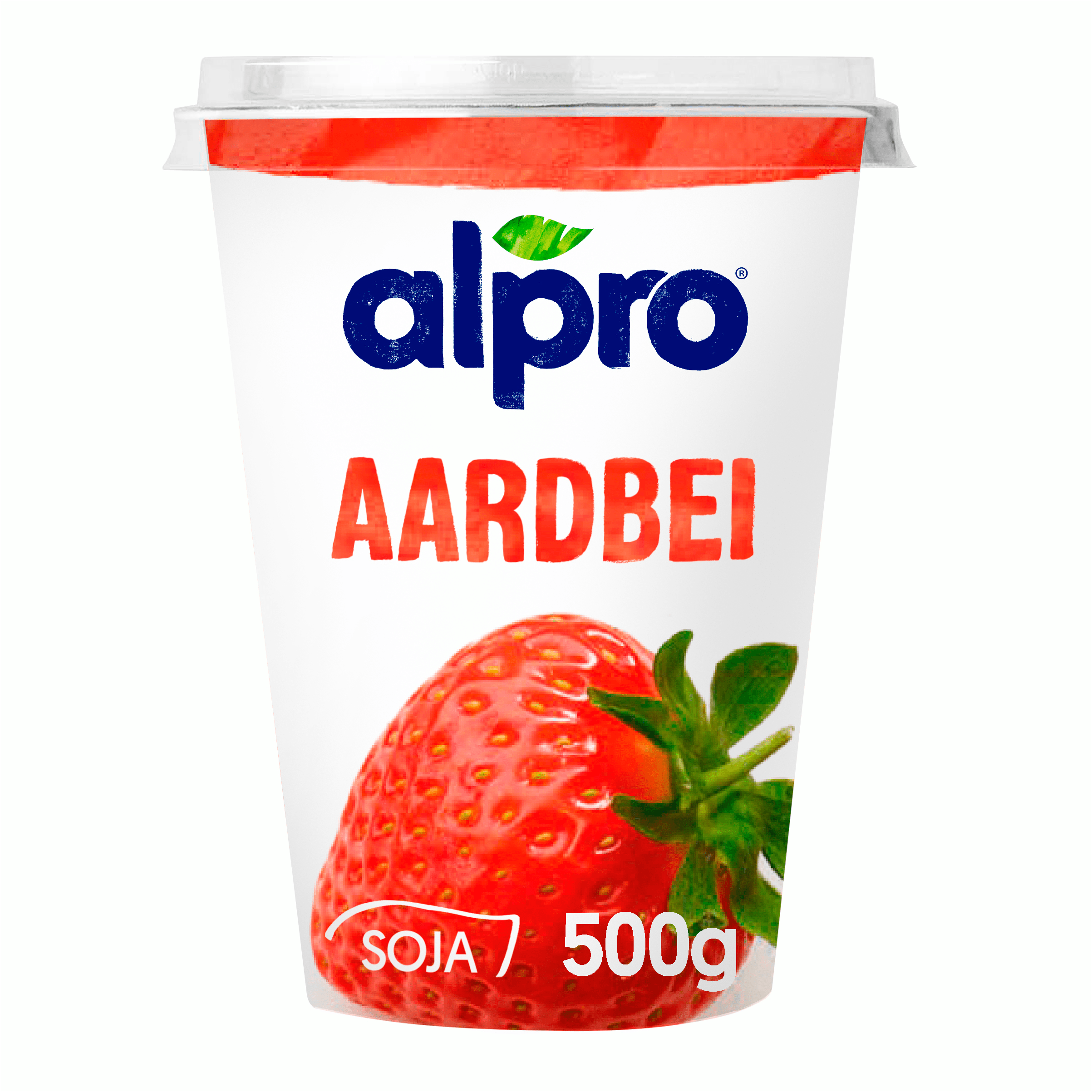 Alpro Plantaardige Variatie Yoghurt Aardbei Per Beker 500 G