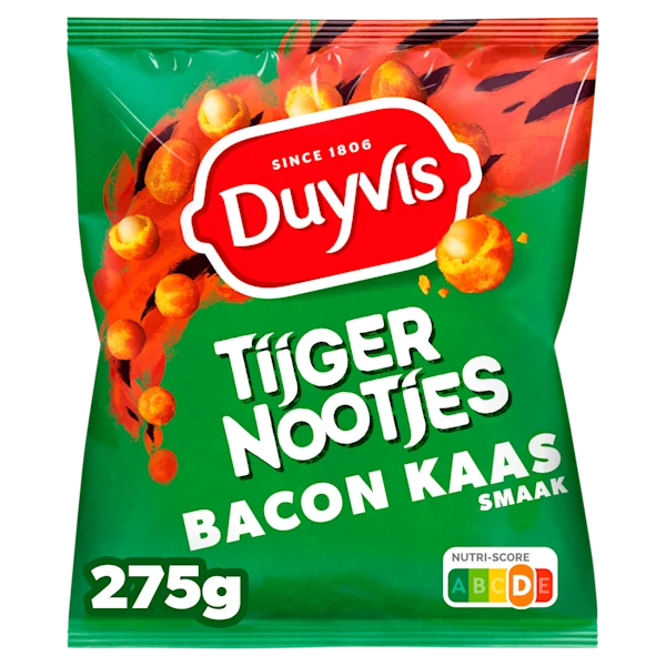 Duyvis Tijgernootjes bacon kaas