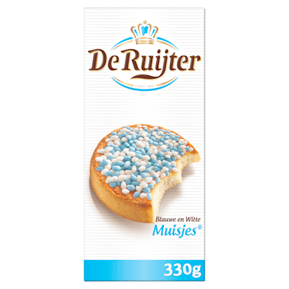 Blauwe en witte muisjes