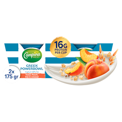 Griekse Powerbowl Perzik 2-pack