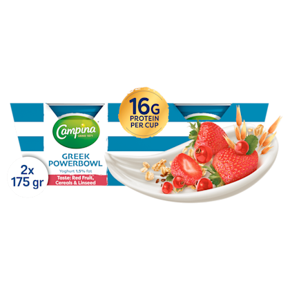 Griekse Powerbowl Rood Fruit 2-pack