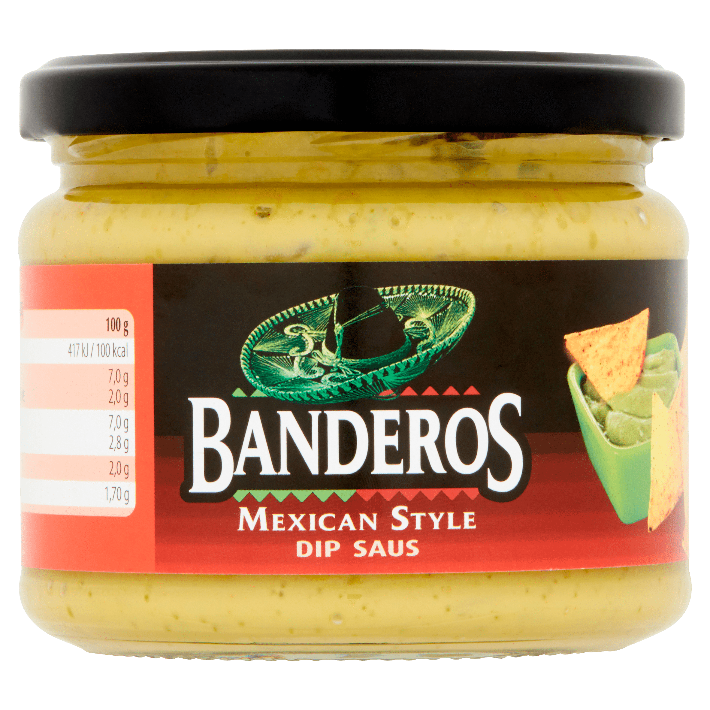 Banderos Guacamole Style Dip Per Bus 300 ml PLUS