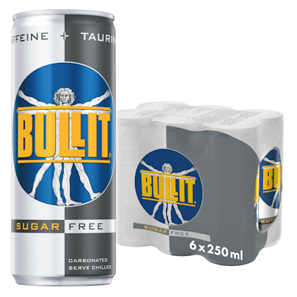 Bullit Energy drink sugar free 6-pack