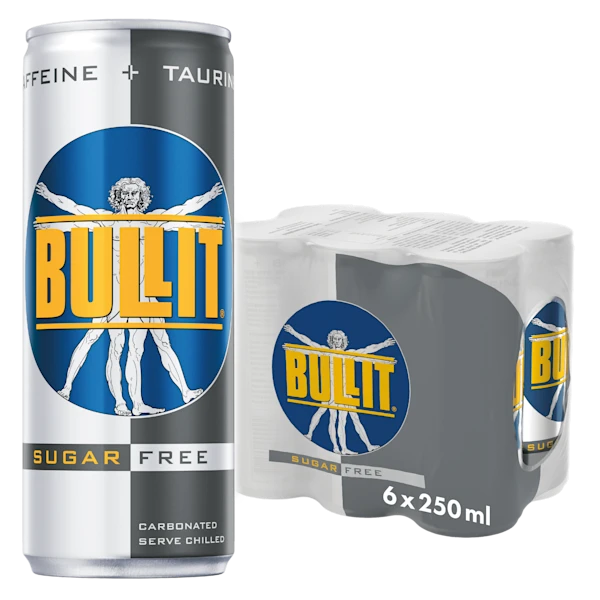 Bullit Energy drink sugar free 6-pack