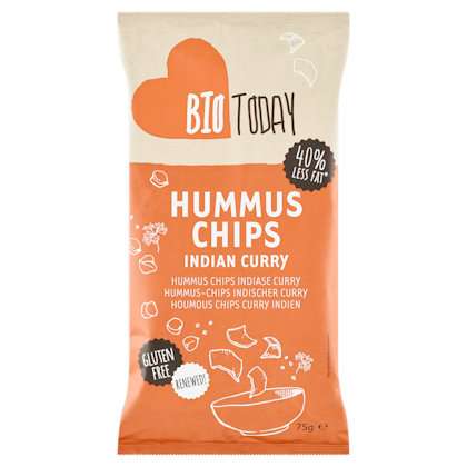 Hummuschips Indian curry