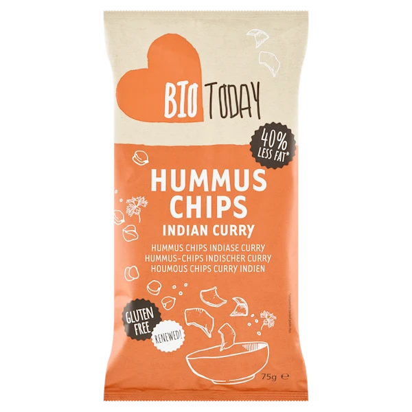 BioToday Hummuschips Indian curry