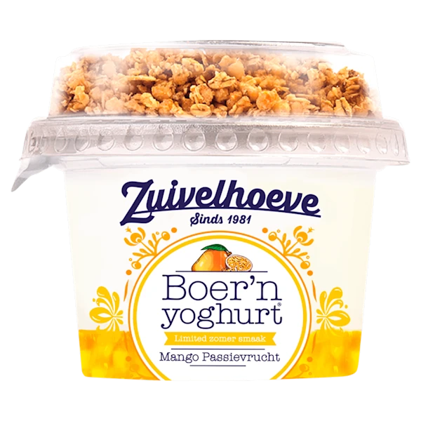 Zuivelhoeve Boer'n Yoghurt Muesli Mango Passie
